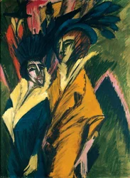 Deux femmes dans la rue